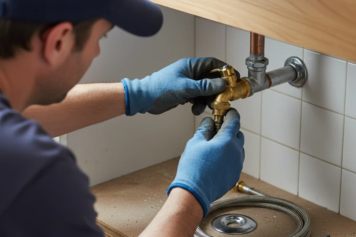 Shutoff valve and fitting work during Emergency Plumbing in Anniston